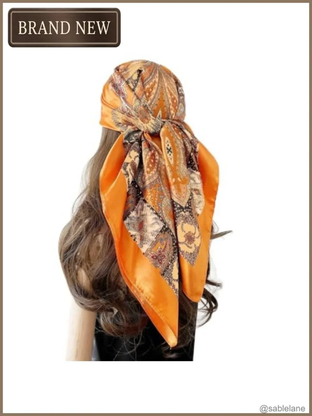 Satin Scarf for Women Large Square Head Wrap Hair Scarf